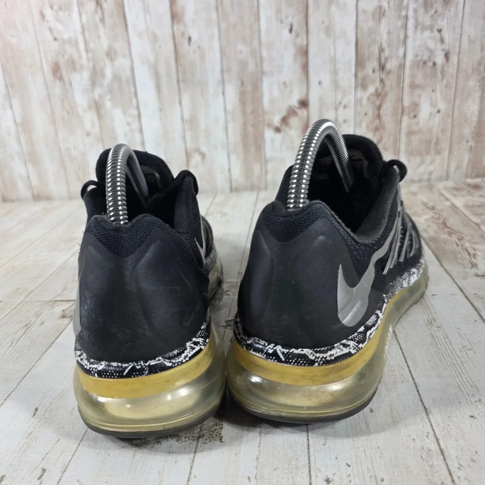 Nike Air Max 2015 Mens 6Y Womens‎ 7.5 Black Silver Running Shoes 705458-003